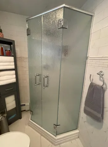 Estate Series Neo Angle w French Doors and Rain Glass.